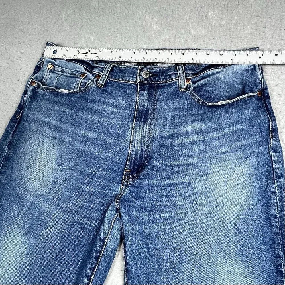 Levis 514 Straight Fit Jeans Size 38 Blue Denim Medium Wash Classic Pockets